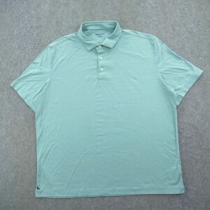 Untuckit Polo Shirt Mens Extra Large Green Short Sleeve Stretch Casual Golf